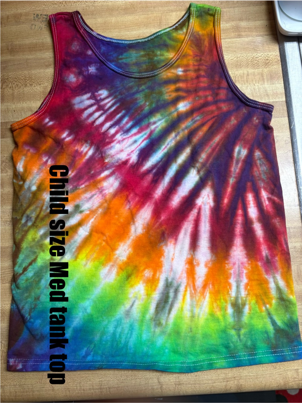 Bright Multicolor Tie-Dye Child Tank Top
